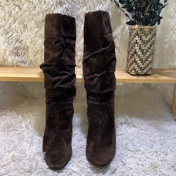 White Mt. Scrunch Brown Suede Boots - Picture 2 of 10